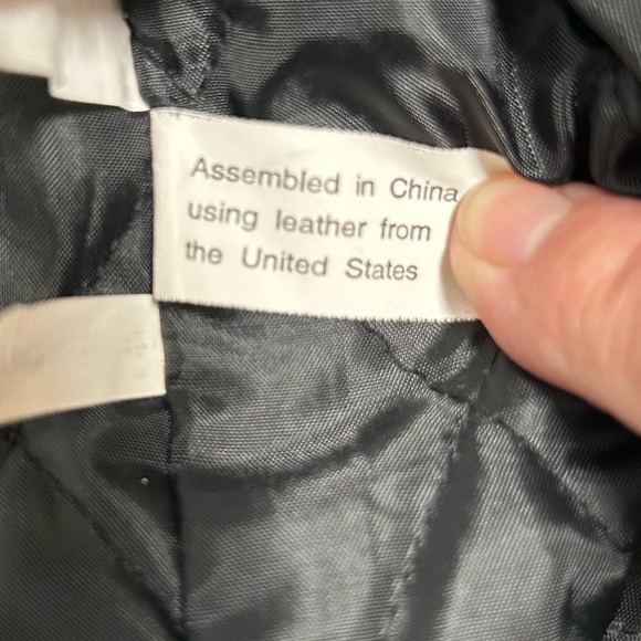 Vintage American Hide & Leather Men's Classic Black Leather Jacket - Picture 12 of 15